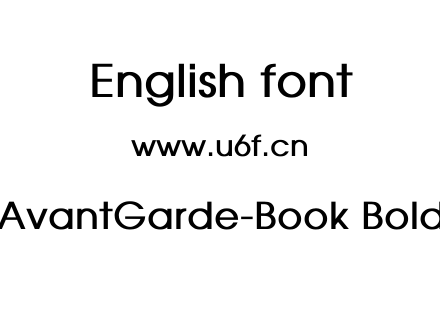 AvantGarde-Book Bold.ttf下载