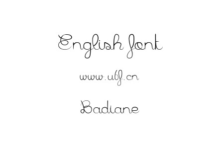 字体-Badiane.ttf下载