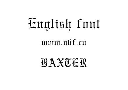 字体-BAXTER.TTF下载