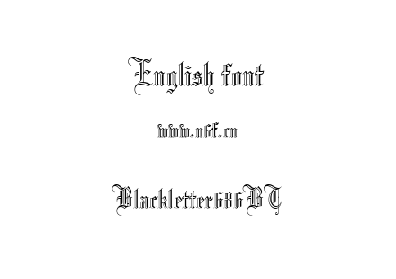 字体-Blackletter686BT.TTF下载