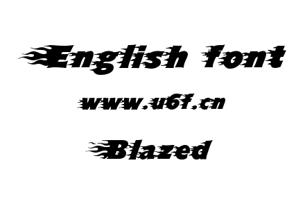 字体-Blazed.ttf下载