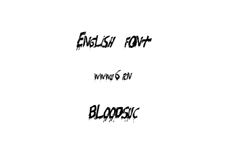 字体-BLOODSUC.TTF下载