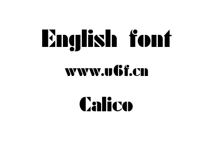 字体-Calico.ttf下载