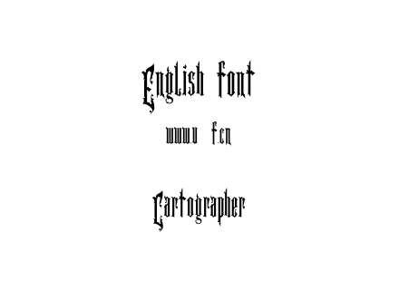 字体-Cartographer.ttf下载