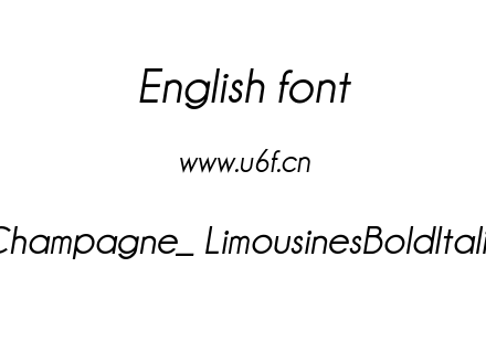 Champagne_ LimousinesBoldItalic.ttf下载
