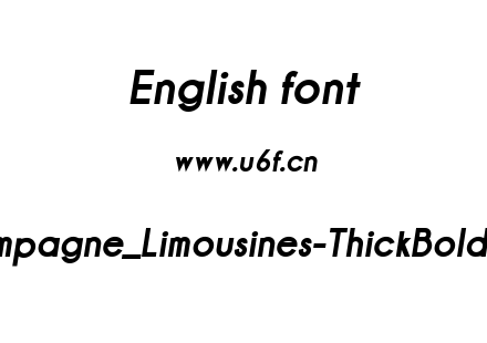 Champagne_Limousines-ThickBoldItalic.ttf下载