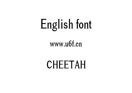 CHEETAH.TTF下载