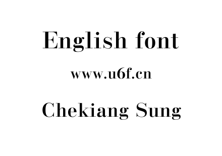 Chekiang Sung.ttf下载