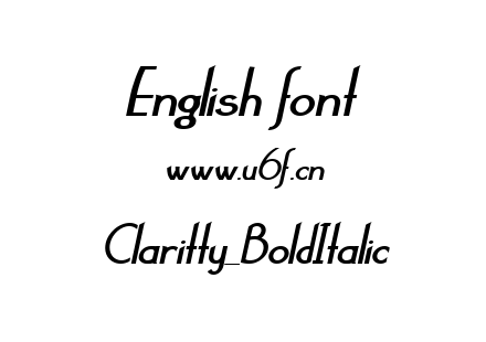 Claritty_BoldItalic.TTF下载