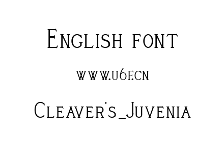Cleaver's_Juvenia.ttf下载