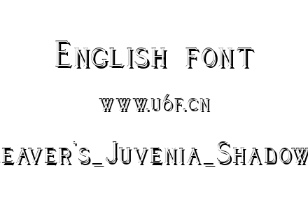 Cleaver's_Juvenia_Shadowed.ttf下载