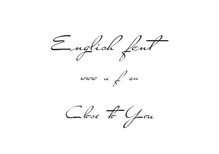 字体-Close to You.ttf下载