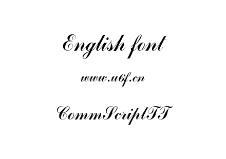 CommScriptTT.ttf下载