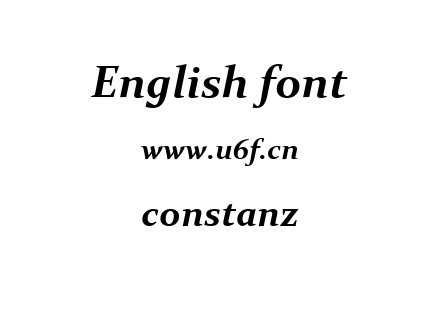 constanz.ttf下载