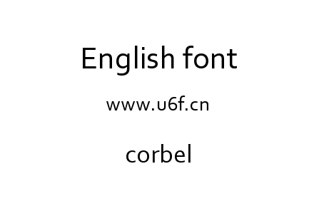 corbel.ttf下载