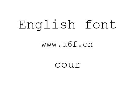 cour.ttf下载