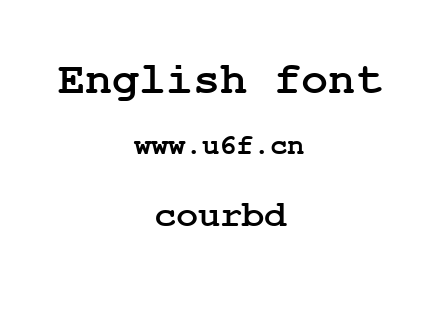 courbd.ttf下载