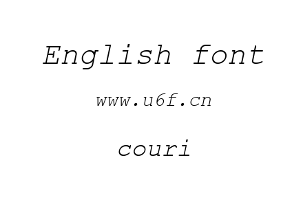 couri.ttf下载