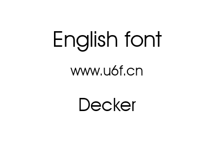 Decker.ttf下载