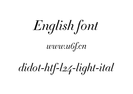 字体-didot-htf-l24-light-ital.ttf下载