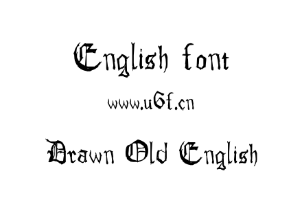 字体-Drawn Old English.ttf下载