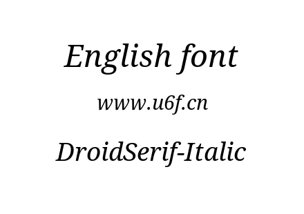 DroidSerif-Italic.ttf下载
