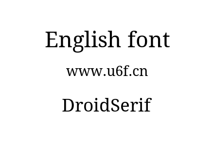 DroidSerif.ttf下载