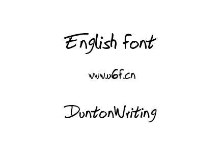 DuntonWriting.ttf下载