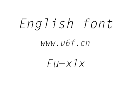 Eu-x1x.ttf下载