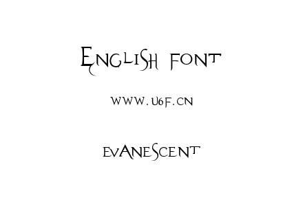 字体-evanescent.ttf下载