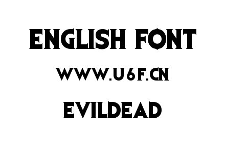EVILDEAD.TTF下载