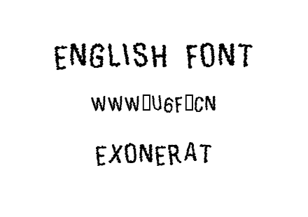EXONERAT.TTF下载
