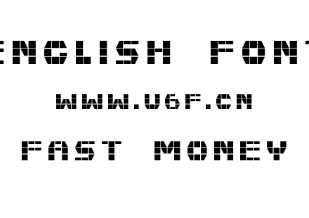 字体-fast money.ttf下载