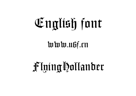 字体-FlyingHollander.ttf下载