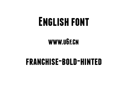franchise-bold-hinted.ttf下载