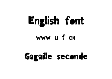 Gagaille_seconde.ttf下载