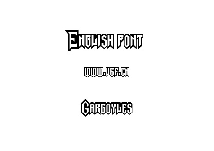 字体-Gargoyles.ttf