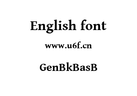 GenBkBasB.ttf下载