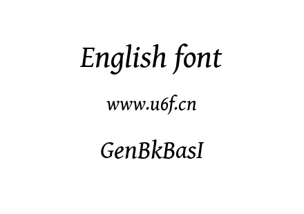 GenBkBasI.ttf下载