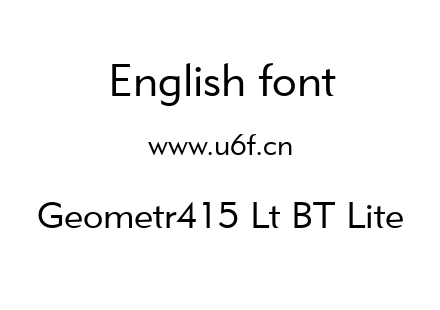 Geometr415 Lt BT Lite.ttf下载