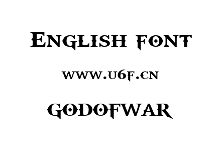 字体-GODOFWAR.TTF下载