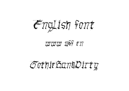 字体-GothicHandDirty.ttf下载