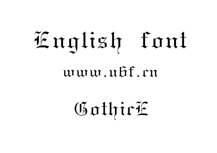 字体-GothicE.ttf下载