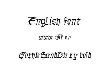字体-GothicHandDirty_bold.ttf下载