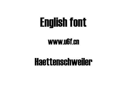 Haettenschweiler.TTF下载