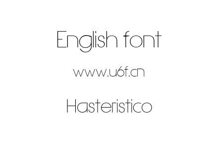 字体-Hasteristico.ttf下载