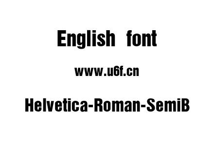 字体-Helvetica-Roman-SemiB.ttf下载