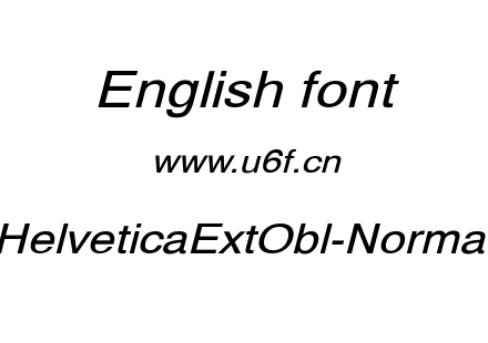 字体-HelveticaExtObl-Normal.ttf下载