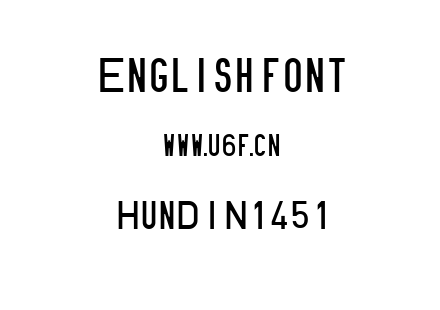 HunDIN1451.ttf下载