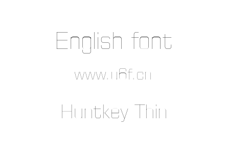 字体-Huntkey Thin.ttf下载